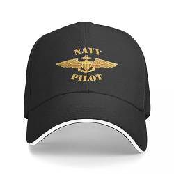 Basecap Navy Pilot Wings T-Shirt Baseballkappe Hut Mann Luxus Trucker Kappe Hut für Frauen Herren von BEABAG