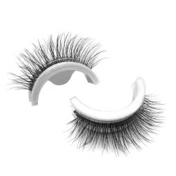 Selbstklebbares Wimpern wiederverwendbares 3D -Make -up -Wimpern -Wimpern Selbstkleber falsches gefälschtes Wimpern für Frauen Mädchen Augen Make -up -Werkzeug 1Pair Style3, Selbstklebstoff Wimpern von BEAHING