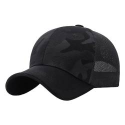 BEALIFE Camouflage Camo Cap Stilvolle Outdoor Coole Armeen Militär Jagd Sport Hut Baseball Caps Für Männer Tuch Männer Baseball Kappe, Schwarz von BEALIFE