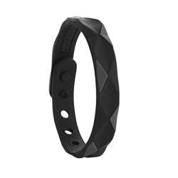 BEALIFE Silikon Armband, Reisen, Wandern, Camping, Sport, antistatischer Armreif, verstellbar, Dekoration, Schmuck, Geburtstagsgeschenk, Typ 1 Schwarz von BEALIFE