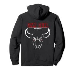 Gym Bull Rücken Stier Kopf Rot Farbe Fitness Gym Motivation Pullover Hoodie von BEAST ON