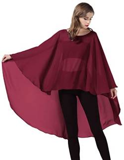 BEAUTELICATE Stola Damen Chiffon Schal Umschlagtücher Cape Elegant für Festlich Hochzeit Brautkleid Abendkleid von BEAUTELICATE