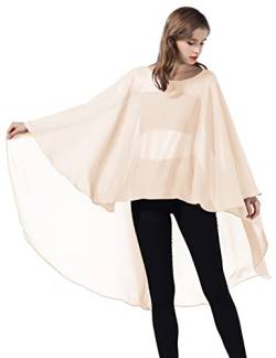 BEAUTELICATE Stola Damen Chiffon Schal Umschlagtücher Cape Elegant für Festlich Hochzeit Brautkleid Abendkleid von BEAUTELICATE