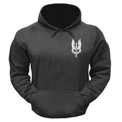 BEBAK Herren Gym Hoodie | Who Trainins Wins Pullover Hoody Kleidung für Herren Bodybuilding Top Sweatshirt S-5XL, anthrazit, XXL von BEBAK