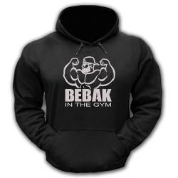 Bebak Herren Gym Hoodie | Pullover Kleidung für Männer Bodybuilding Top Sweatshirt Bear Bodybuilder S M L XL 2XL 3XL 4XL 5XL, Schwarz , XL von BEBAK
