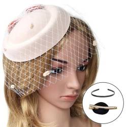 Frauen Bowknot Fascinator Mit Stirnbändern Und Clip Hochzeits Party Kopfbedeckung Haarteile Fascinator Hüte Für Verschiedene Frisuren Haar Accessoires von BEBIKR