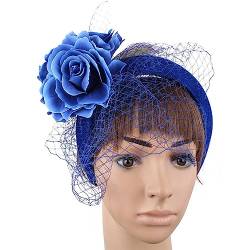 Haarband für Damen, Vintage-Fascinator, exquisite Rose für Teeparty, Hochzeit, Kostüm, Pillbox, Hut, Dame, Kopfbedeckung für Beerdigung/Hochzeit von BEBIKR
