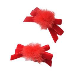 Haarnadeln mit Schleife, koreanische Haarspange, süßer Entenschnabel-Clip, Seitennadel, rutschfeste Haarspangen für Haarformung, Ornament, Damen-Haarnadel für Freizeitkleidung von BEBIKR