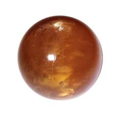 BEDNL Quarz-Dekoration Natürliche polierte isländische Spar-Kristallkugel Orange Calcit-Kugel-Dekoration WEISHENYIN (Material : 9-10cm) von BEDNL