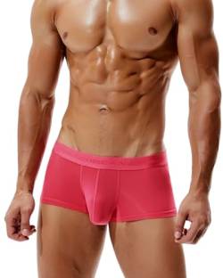 BEEMEN Low Rise Herren Eisseide Mikrofaser Unterwäsche Männer Slip Boxerbrief Trunk Brief aus atmungsaktiver Nylon Weiche Dünne Kühle Unterhose von BEEMEN