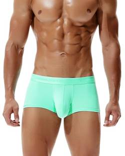 BEEMEN Low Rise Herren Eisseide Mikrofaser Unterwäsche Männer Slip Boxerbrief Trunk Brief aus atmungsaktiver Nylon Weiche Dünne Kühle Unterhose von BEEMEN