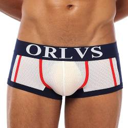 BEEMEN ORLVS Low Rise Herren Boxershort Mesh Net Slip Unterhose Männer Unterwäsche Atmungsaktiv von BEEMEN