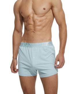 BEEMEN SEOBEAN Low Rise Herren Boxershort Sexy Sport Langbein Unterhose Atmungsaktive Baumwolle Trunk Unterwäsche Männer, 1er Pack von BEEMEN