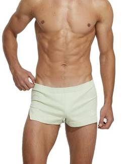 Sexy Sport Shorts Strandbekleidung und Unterhosen Fitness Boxershorts Herren Beach Split Leisure Boxer Trunk Outdoor Home von BEEMEN