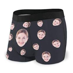 Personalisierte Unterhose mit Gesicht Bedrucken Personalisierte lustige Gesicht Boxershorts mit Bild Multi Face gedruckt Foto Boxershorts Shorts Neuheit Briefs Unterhosen Geschenk für Männer von BEFOVE