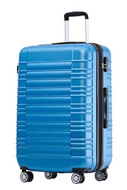 BEIBYE 2088 Zwillingsrollen Reisekoffer Koffer Trolleys Hartschale M-L-XL-Set in 13 Farben (Turquoise, M) von BEIBYE