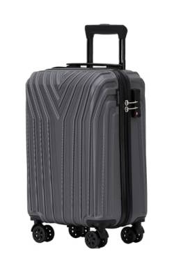 BEIBYE Kofferset Rollkoffer Koffer Hartschale,TSA Schloß, Zwillingsrollen, Erweiterung (Businessgrey, 55 cm) von BEIBYE