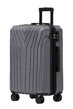 BEIBYE Kofferset Rollkoffer Koffer Hartschale,TSA Schloß, Zwillingsrollen, Erweiterung (Businessgrey, 76 cm) von BEIBYE