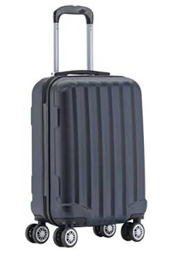 BEIBYE TSA-Schloß 2080 Hangepäck Zwillingsrollen neu Reisekoffer Koffer Trolley Hartschale Set-XL-L-M(Boardcase) (Dunkelblau, M) von BEIBYE