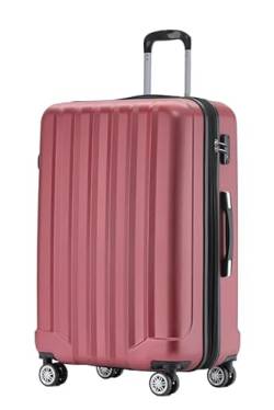 BEIBYE TSA-Schloß 2080 Hangepäck Zwillingsrollen neu Reisekoffer Koffer Trolley Hartschale Set-XL-L-M(Boardcase) (Weinrot, XL) von BEIBYE