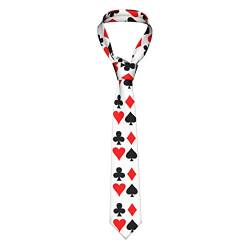 BEICAI Mehrfarbige Herren-Krawatten, Spielkarten-Farbe, modische Krawatten für Business oder Hochzeit, bedruckt, Schwarz , Einheitsgröße von BEICAI