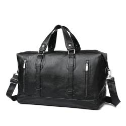 BEITH Reisetasche, 45x30x20cm Weekender Herren, PU-Leder Sporttasche, Reisekoffer Handgepäck, mit Umhängeriemen, Verfügbar zum Einsteigen, Wasserdicht und Langlebig von BEITH