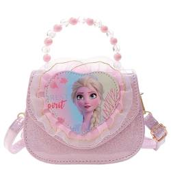 Gefrorene Umhängetasche, eiskönigin schultertasche, frozen schultertasche, Kinderhandtasche, Eiskönigin Kinder Umhängetasche, für Mädchen zum Ausgehen oder Reisen, Cartoon Schulter-Tasche（Rosa） von BEKAOUPG