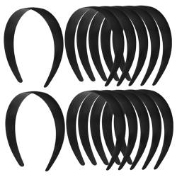 BELLIFFY 12 Stück Basis Stirnband DIY Haarschmuck Unvollendetes Stirnband Schlichte Stirnbänder DIY Stirnbänder Zubehör Damen Kopfschmuck Stirnbänder Materialien Kunststoff von BELLIFFY