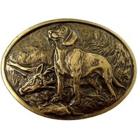 BELTINGER Gürtelschnalle Bayerischer Gebirgsschweißhund 4,0 cm - Gürtelschließe 40mm - für Jagd von BELTINGER