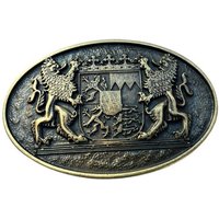 BELTINGER Gürtelschnalle Doppellöwe mit Wappen 4,0 cm - Buckle Wechselschließe Gürtelschließe 4 von BELTINGER