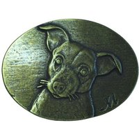 BELTINGER Gürtelschnalle Jack Russel 4,0 cm - Buckle Gürtelschließe 40mm - für Jagd-Outfit und von BELTINGER