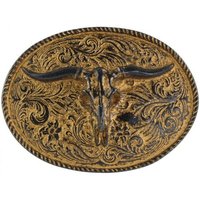 BELTINGER Gürtelschnalle Longhorn 4,0 cm - Buckle Gürtelschließe Reitaccessoires 40mm - für Rei von BELTINGER