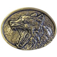 BELTINGER Gürtelschnalle Wolf 4,0 cm - Buckle Wechselschließe Gürtelschließe 40mm - für Jagd-Ou von BELTINGER