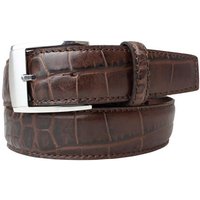 BELTINGER Ledergürtel Anzug-Gürtel mit Krokoprägung 3,5 cm - Leder-Gürtel für Herren 35mm Kr von BELTINGER