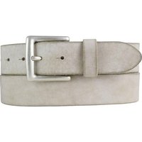 BELTINGER Ledergürtel Gürtel aus weichem Vollrindleder Used-Look 4 cm - Ledergürtel für Herr weiches Leder, Gürtelschnalle in Altsilber, Vintage von BELTINGER