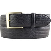 BELTINGER Ledergürtel Gürtel mit Echsenprägung 4 cm - Jeans-Gürtel für Herren mit goldener G von BELTINGER