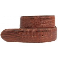 BELTINGER Ledergürtel Gürtel mit Echsenprägung ohne Schnalle 4 cm - Leder-Gürtel Damen Herre von BELTINGER