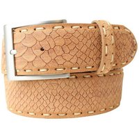 BELTINGER Ledergürtel Gürtel mit Pythonprägung 4 cm - Leder-Gürtel für Damen Herren 40mm Sch von BELTINGER