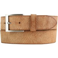 BELTINGER Ledergürtel Herren-Gürtel aus weichem Vollrindleder Vintage-Look 4 cm - Jeans-Gürt weiches Leder, Gürtelschnalle in Altsilber, Vintage von BELTINGER