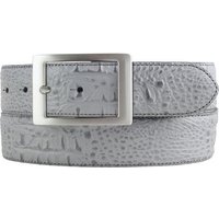 BELTINGER Ledergürtel Herren-Gürtel mit Krokoprägung und Doppel-Schließe 4 cm - Leder-Gürtel von BELTINGER