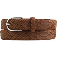 BELTINGER Ledergürtel Kinder-Gürtel mit Pythonprägung 3 cm - Leder-Gürtel für Mädchen 30mm S von BELTINGER