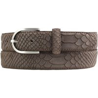 BELTINGER Ledergürtel Kinder-Gürtel mit Pythonprägung 3 cm - Leder-Gürtel für Mädchen 30mm S von BELTINGER