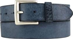 BELTINGER Premium Weicher Vollrindledergürtel, 40 mm breit, Used Look, Jeans & Hosen, Vintage Stil, Made in Italy, Casual und Office | Marine 110cm von BELTINGER