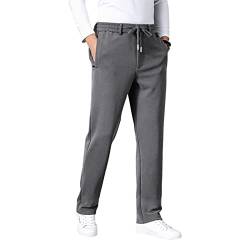 BELWAD Jogginghose für Herren Lockere Passform Athletische Leichte Jogginghose mit Elastischem Bund und Tiefen Taschen,Light Grey,XL von BELWAD