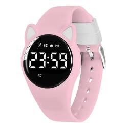 BEN NEVIS Digital Kinderuhr Mädchen-Sports Outdoor Wasserdicht Armbanduhr mit LED-Licht,Wecker,Stoppuhr,Datum,Fitness Tracker Uhr mit Schrittzähler,Distanz-Silikon Armband Rosa von BEN NEVIS