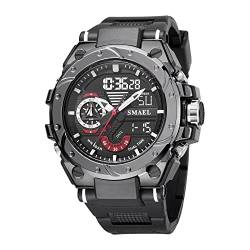 BEN NEVIS Digital Uhren Herren-Wasserdicht 5 Bar Armbanduhr mit LED Licht Datum Alarm Stoppuhr-Sportliche Uhr mit Silikon Armband Schwarz von BEN NEVIS