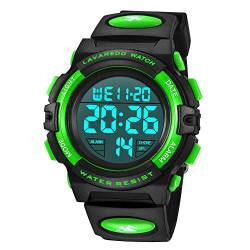 BEN NEVIS Digital Uhren für Kinder Jungen - 50 M Wasserdicht Sports Outdoor Digitaluhr Silikon Armbanduhr mit Wecker/Stoppuhr/LED-Licht/Stoßfest/Datum,Elektronische Kinderuhren von BEN NEVIS