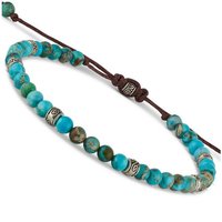 BENAVA Armband Yoga Armband - Jaspis Edelstein Perlen mit Infinity Perlen, Handgemacht von BENAVA