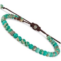 BENAVA Armband Yoga Armband - Jaspis Edelstein Perlen mit Infinity Perlen, Handgemacht von BENAVA
