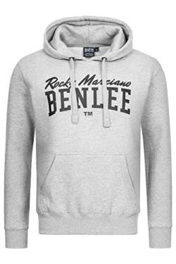 BENLEE Herren Kapuzensweatshirt Normale Passform STRONGHURST Marl Grey/Black XXL von BENLEE Rocky Marciano